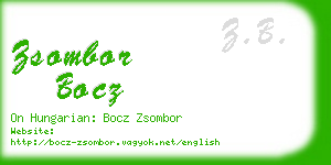 zsombor bocz business card